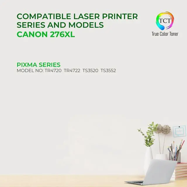 Alt view image 2 of 6 - TCT Compatible High Yield Ink Cartridge Replacement for the CL276XL Series - 1 Pack Tri-Color