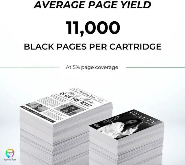 Alt view image 3 of 6 - True Color Toner 039A Toner Cartridge 2 Pack - Premium Compatible Replacement for Canon 039 Black Works With Canon ImageClass LBP351dn LBP352dn