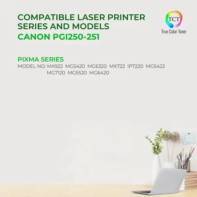 Alt view image 2 of 6 - True Color Toner CLI251 Color Ink Cartridge 3 Pack - Premium Compatible Replacement for Canon CLI-251 CLI251 Works With Canon Pixma MX922 MG5420 MG6320 MX722 IP7220 MG5422