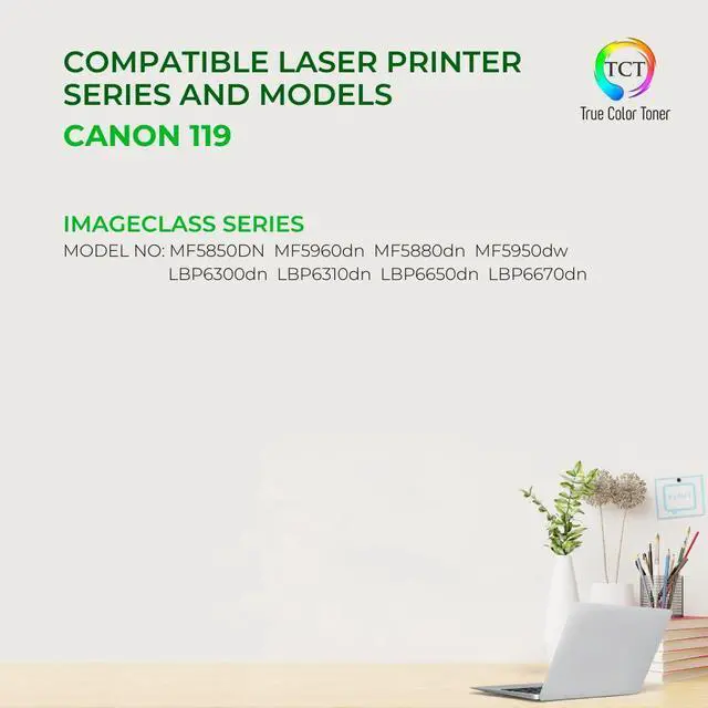 Alt view image 2 of 6 - True Color Toner 119 Toner Cartridge - Premium Compatible Replacement for Canon 119 3479B001AA Black Works With Canon ImageClass MF5880dn MF5950dw LBP6670dn