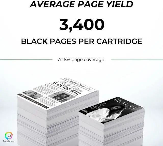 Alt view image 3 of 6 - True Color Toner 118 Black Toner Cartridge - Premium Compatible Replacement for Canon 118 2662B001AA Black Works With Canon ImageClass LBP7660CDN LBP7200CDN MF8350CDN MF8380CDW MF8580CDW