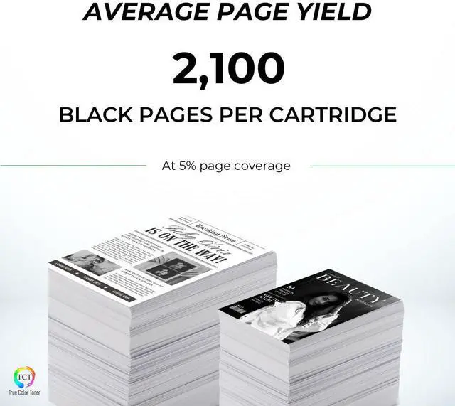 Alt view image 3 of 6 - True Color Toner 126 Toner Cartridge 4 Pack - Premium Compatible Replacement for Canon 126 3483B001AA Black Works With Canon Imageclass LBP 6200D 6200DW 6230D 6230DW