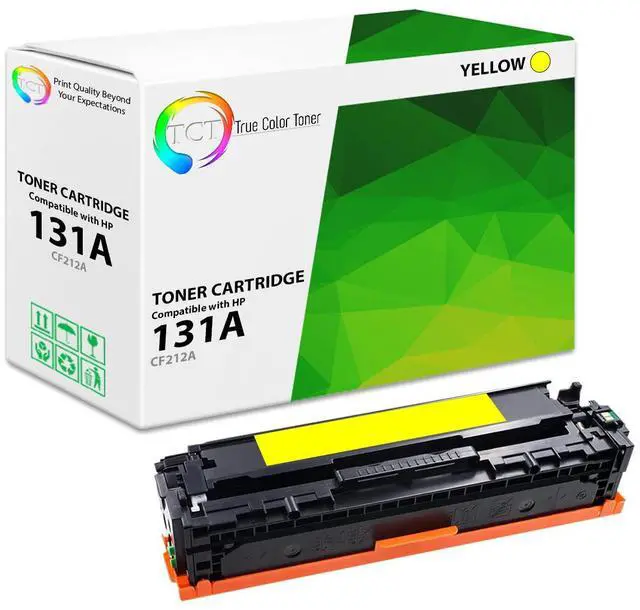 Main image of TCT 131A Yellow TAA Compliant Toner Cartridge - Premium Compatible Replacement for HP 131A CF212A Works With HP LaserJet Pro 200 Color M251NW, MFP M276N Printers