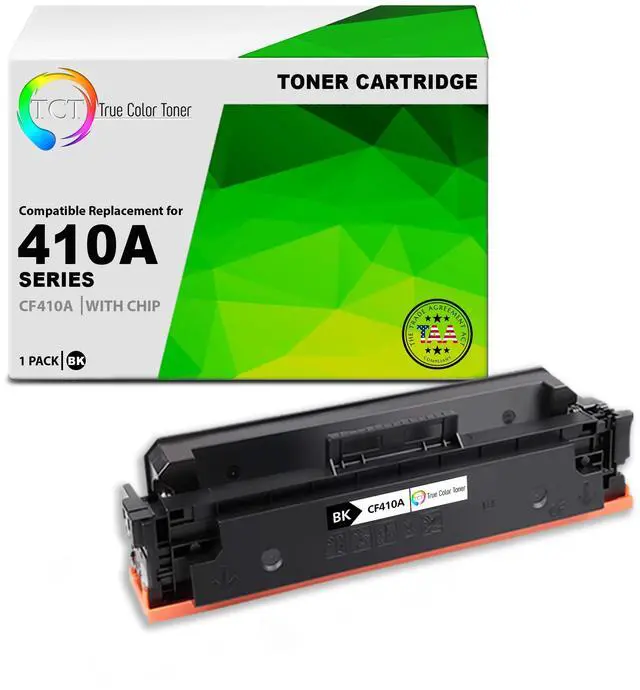 Main image of TCT 410A Black TAA Compliant Toner Cartridge - Premium Compatible Replacement for HP 410A CF410A Works With HP LaserJet Pro M452DN M452DW M452NW MFP M477FDN MFP M477 Printers