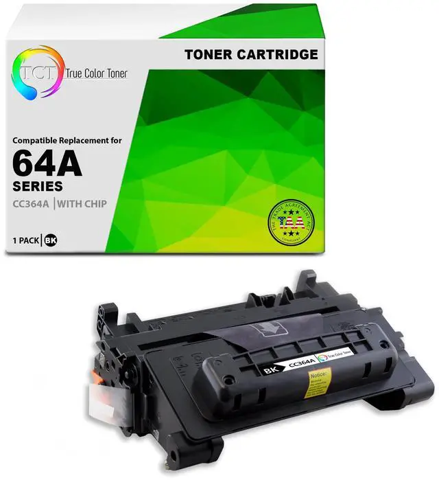 Main image of TCT 64A TAA Compliant Toner Cartridge - Premium Compatible Replacement for HP 64A CC364A Black Works With HP LaserJet P4014 P4015N P4015X P4515N P4515X Printers