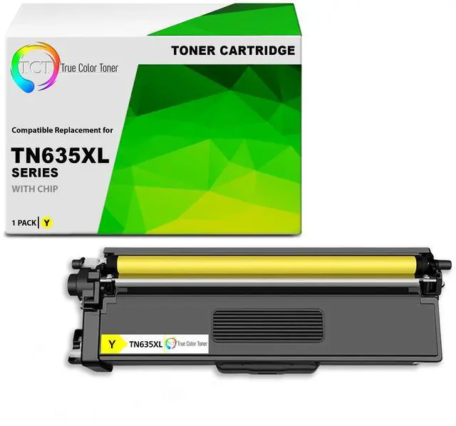 Main image of TCT TN635XL Compatible Yellow Toner Cartridge for Brother TN635XLY