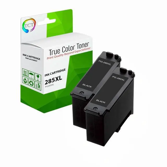 Main image of TCT PG285XL High Yield Ink Cartridge 2 Pack - Compatible Replacement for Canon PG285XL Black Works with Canon PIXMA TR7820 TS7720 Printers (400 Pages)