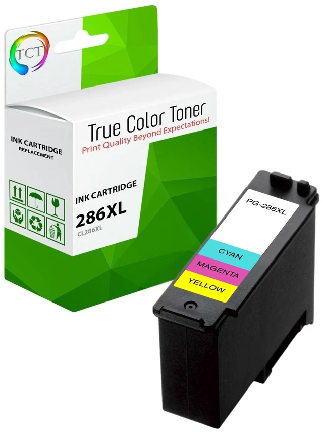 Main image of TCT CL286XL High Yield Ink Cartridge 1 Pack - Compatible Replacement for Canon CL286XL Multicolor Works with Canon PIXMA TR7820 TS7720 Printers (400 Pages)