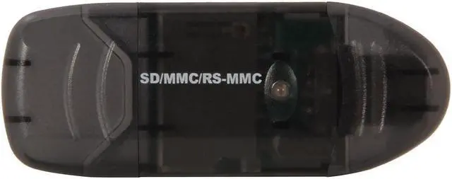 Alt view image 3 of 5 - Nippon Labs VCR-339-BK-10P Black USB 2.0 Supports SDHC/ SD/ MMC II/ RS MMC/ Ultra II SD/ Extreme SD/ Extreme III SD/ *MiniSD/ *MMC Micro/ *Micro SD Memory Card Reader - 10 Packs