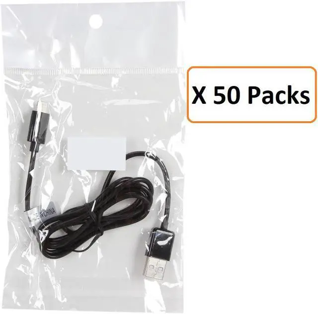 Alt view image 3 of 3 - Nippon Labs USB-LI-3BK-50P 3 ft. MFi Certified Black Apple 8-pin Lightning to USB Cable - Charge and Sync Cable - 50 Packs