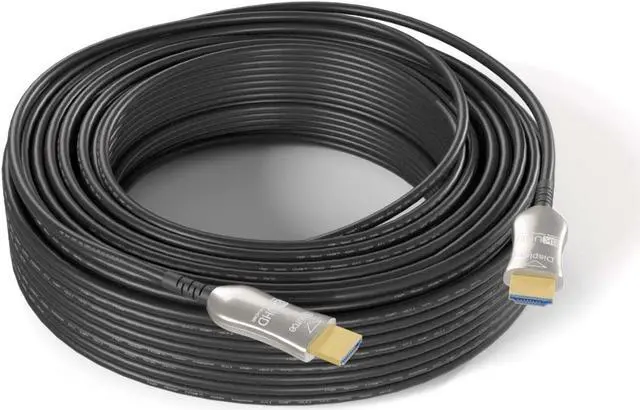 Alt view image 2 of 3 - Nippon Labs 25FT. 8K Hybrid Active Optical Fiber Plenum-Rated HDMI Cable,8K@60Hz Bright Gold, 8K CMP AOC Active Optical Cable HDMI 2.1 Bright Gold (With Anti-Static Bag)