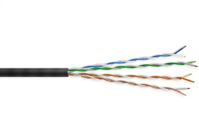Alt view image 2 of 4 - Nippon Labs 10G Slim Cat. 6a Ethernet Bulk Cable, Stranded UTP,  28 AWG, CM Rated,1000ft, Black Color Networking Cable 30SC6A-10X6-28-C6A2TH