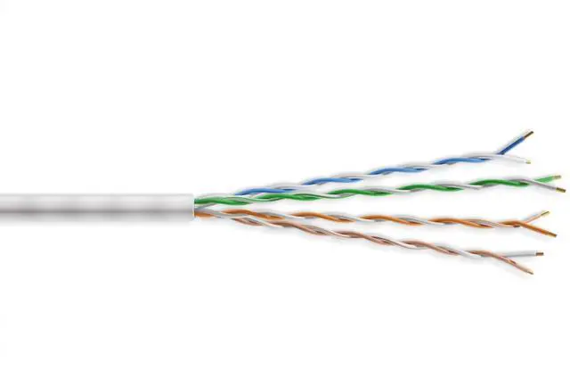 Alt view image 2 of 4 - Nippon Labs 10G Slim Cat. 6a Ethernet Bulk Cable, Stranded UTP,  28 AWG, CM Rated,1000ft, White Color Networking Cable 30SC6A-10X6-28-C6A8TH