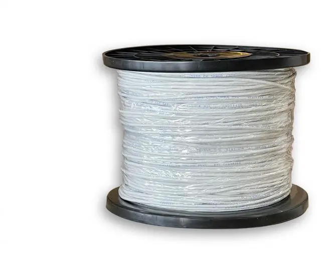 Main image of Nippon Labs 10G Slim Cat. 6a Ethernet Bulk Cable, Stranded UTP,  28 AWG, CM Rated,1000ft, White Color Networking Cable 30SC6A-10X6-28-C6A8TH