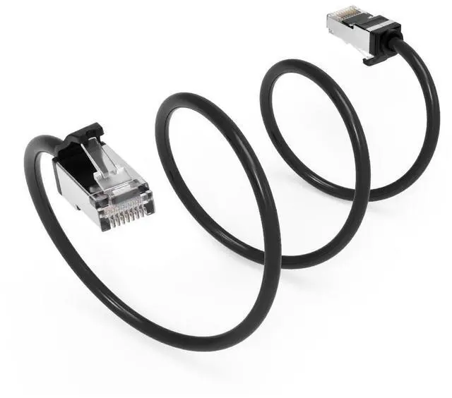 Alt view image 3 of 4 - Nippon Labs Cat8 RJ45 0.5ft. S/FTP Ethernet Network Cable,28AWG, Shielded Latest 40Gbps 2000MHz - Black Cat.8 Lan Cable