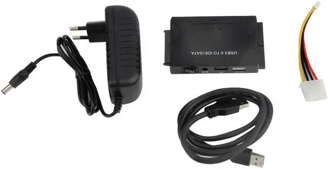 Alt view image 3 of 4 - USB 3.0 to SATA / IDE Combo Adapter & USB IDE SATA Adapter Hard Drive SATA to USB 3.0 DATA Transfer Converter for 2.5/3.5/5.25 Optical Drive HDD SSD with US adapter