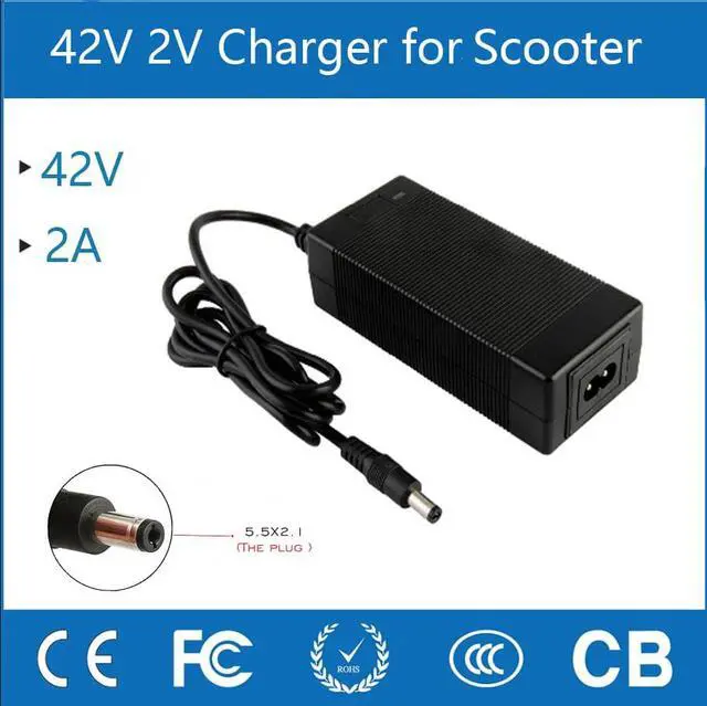 Main image of 42V 2A Electric Scooter Charger for GOTRAX GXL V2, G2, G3, G4, Apex, Glider, XR Elite, XR Ultra 36V Lithium-ion Battery