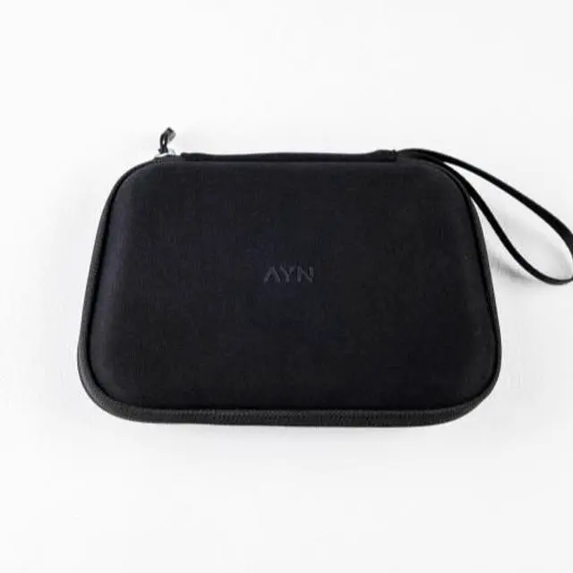 Alt view image 6 of 6 - Shockproof Carrying Case for Ayn Thor Dual Screen Portable Protective Organizer Bag with Accessory Storage Black