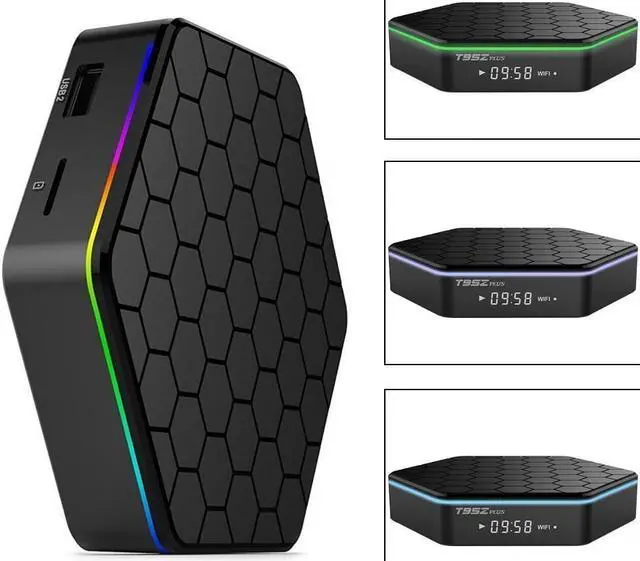 Alt view image 3 of 7 - T95Z Plus Android 7.1 TV BOX KODI, 4K Android TV Streaming BOX 2G RAM 16G ROM, Media Player Smart TV Set Top Box with Amlogic S912 Octa Core Dual Band Wifi 2.4G/5G 3D TV Boxes with Remote