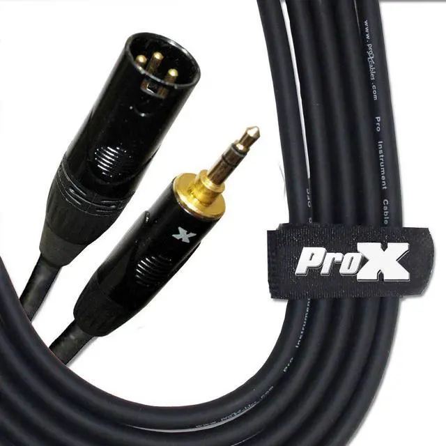 Main image of Prox 3.5Mm Trs To Xlr-M Balanced High Performance Audio Cable, 10Ft