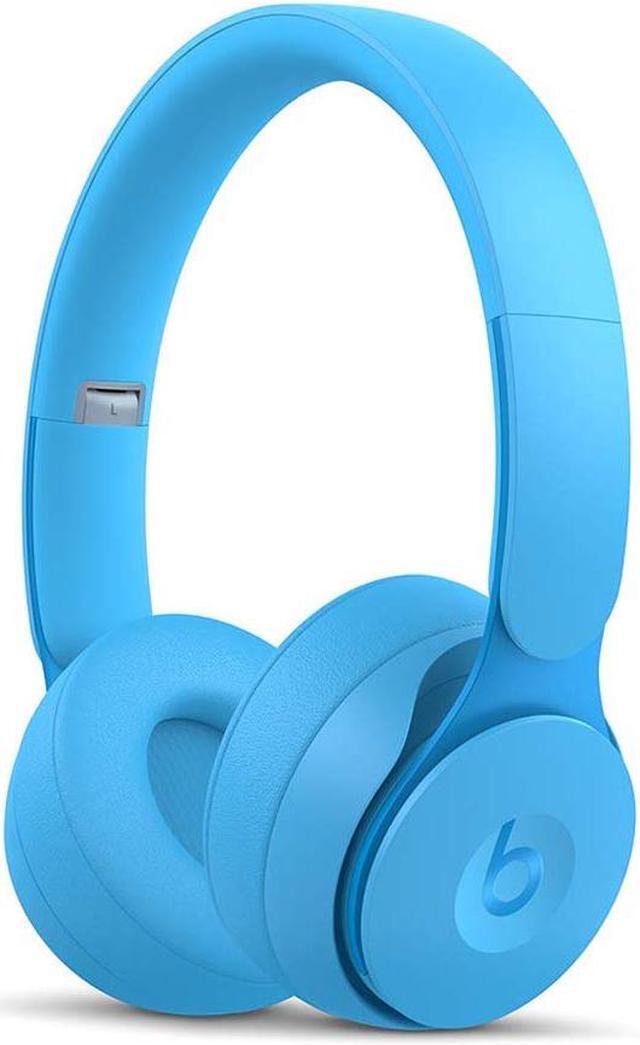 Alt view image 8 of 13 - Beats by Dr. Dre Solo Pro Wireless Headphones - Stereo - Wireless - Bluetooth - Over-the-head - Binaural - Circumaural - Noise Canceling - Light Blue