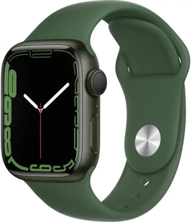 Alt view image 4 of 4 - Apple Watch Series 7 (GPS) 41mm Aluminum Case, Green