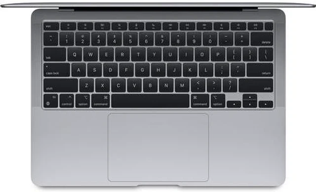 Alt view image 2 of 3 - Apple 13.3" MacBook Air Apple M1 Chip 8-Core CPU 7-Core GPU 8GB RAM 128GB SSD - Late 2020 Space Gray