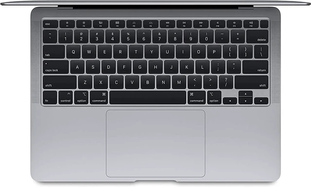 Alt view image 2 of 3 - Apple 13.3" MacBook Air Retina Display 1.1 GHz 10th Gen Intel Core i3 Dual-Core 16GB RAM 256GB SSD Korean Language Keyboard Space Gray