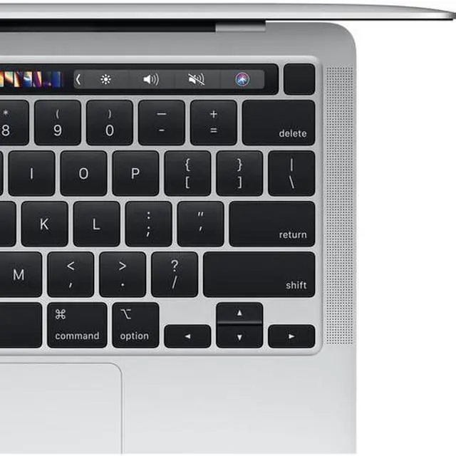 Alt view image 3 of 4 - Apple 13.3" MacBook Pro Touch Bar M1 Chip with 8-Core CPU and 8-Core GPU 8GB RAM 512GB SSD UK Language keyboard Silver Late 2020