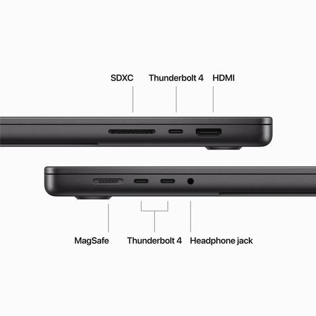Alt view image 4 of 7 - Apple 16.2" MacBook Pro Apple M3 Pro 12-Core Chip 36gb Unified Ram 512 SSD - Space Black (Late 2023)