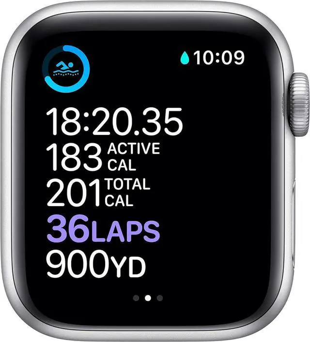 Alt view image 11 of 11 - Apple Watch 40mm Silver Stainless Case with White Sport Band GPS + Cellular M02U3LL/A