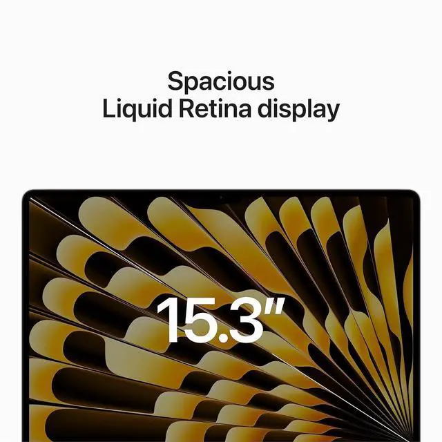 Alt view image 7 of 7 - Apple 15.3" MacBook Air Apple M2 8-Core Chip 10-Core GPU 16GB RAM 1TB SSD Starlight (2023)