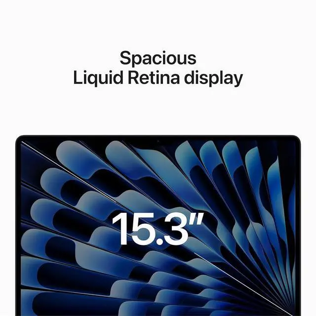 Alt view image 5 of 6 - Apple 15.3" MacBook Air Apple M2 8-Core Chip 10-Core GPU 8GB RAM 1TB SSD Midnight (2023)