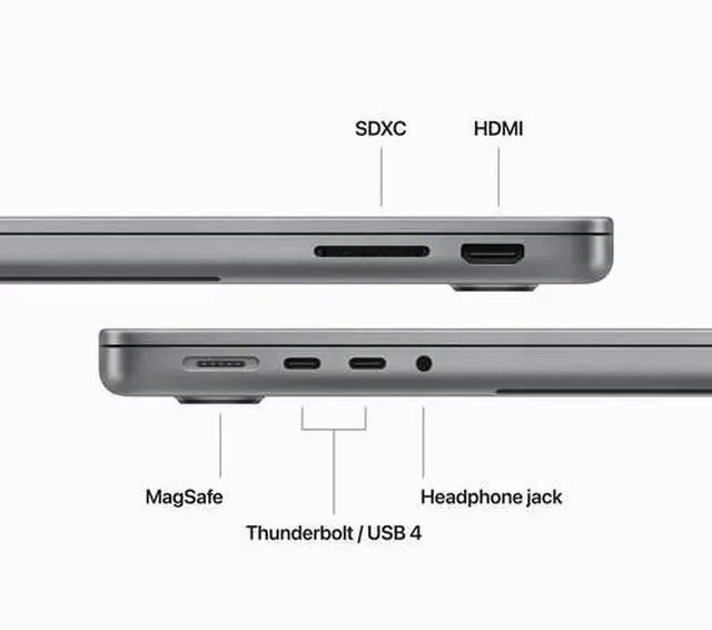 Alt view image 4 of 4 - Apple 14.2" MacBook Pro Apple M3 8-Core Chip 8GB Unified Ram 1TB SSD Space Gray (Late 2023)