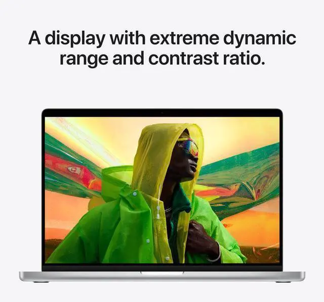 Alt view image 5 of 7 - Apple MacBook Pro 14" (2021) - Silver (Apple M1 Pro Chip / 512GB SSD / 16GB RAM)- English - Apple Care+ Expires Aug 2024