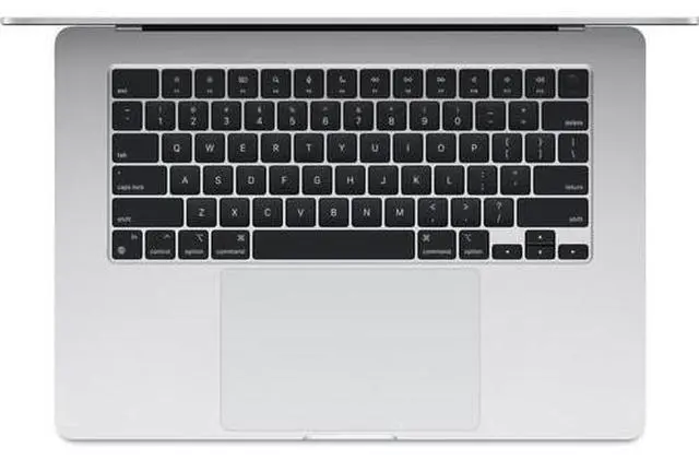 Alt view image 2 of 5 - Apple 15.3" Macbook Air M3 Chip with 8-Core CPU and 10 Core GPU 8GB RAM 256GB SSD Silver Early 2024