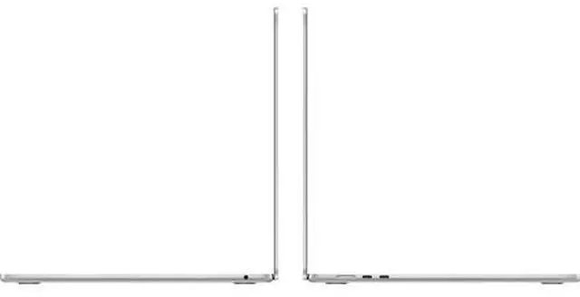 Alt view image 3 of 5 - Apple 15.3" Macbook Air M3 Chip with 8-Core CPU and 10 Core GPU 8GB RAM 256GB SSD Silver Early 2024