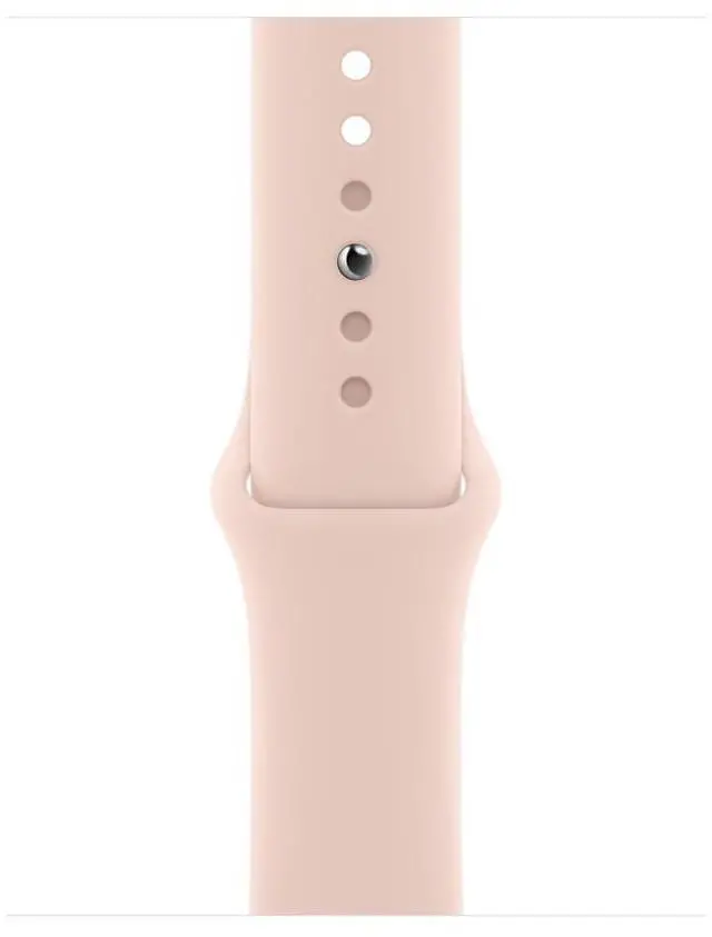 Alt view image 10 of 13 - Apple Watch Series 6 40mm Gold Aluminum Case with Pink Sand Band GPS + Cellular M02P3LL/A