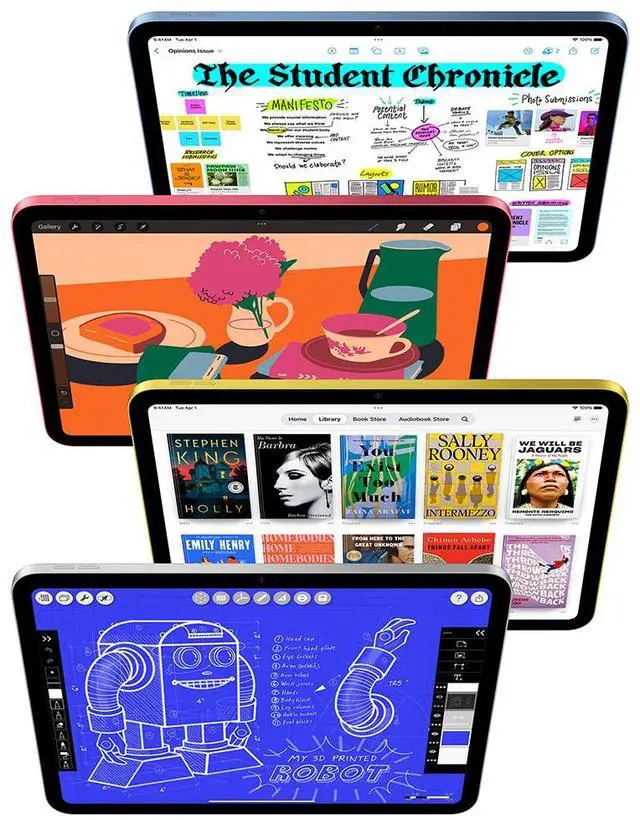 Alt view image 3 of 5 - Apple 11" iPad A16 Chip 256GB Wi-Fi Only - Silver