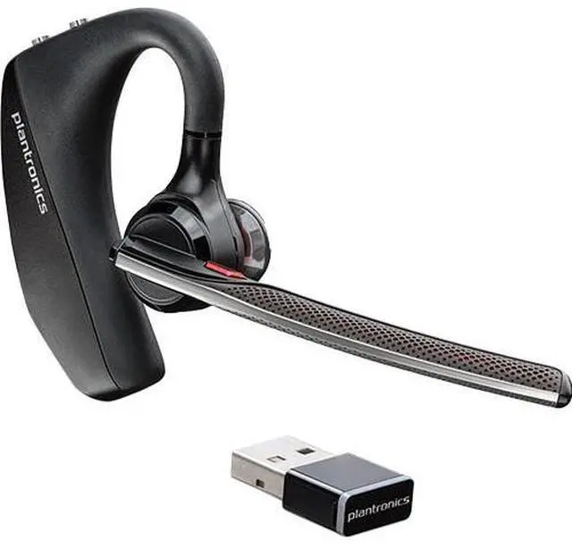 Alt view image 7 of 11 - Plantronics Voyager 5200 UC Bluetooth Headset System - Mono - Wireless - Bluetooth - 98 ft - Behind-the-ear - Monaural - In-ear - Yes
