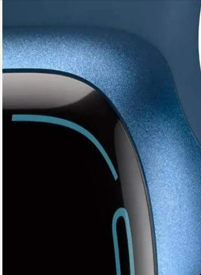 Alt view image 3 of 4 - Apple Watch Series 7 41mm GPS Blue Aluminum Case - Abyss Blue Sport Band