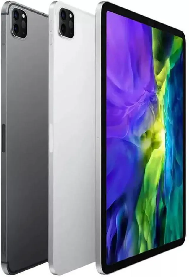 Alt view image 4 of 4 - Apple 11" iPad Pro 2nd Gen 128GB Wi-Fi + Celllular Silver (Early 2020)