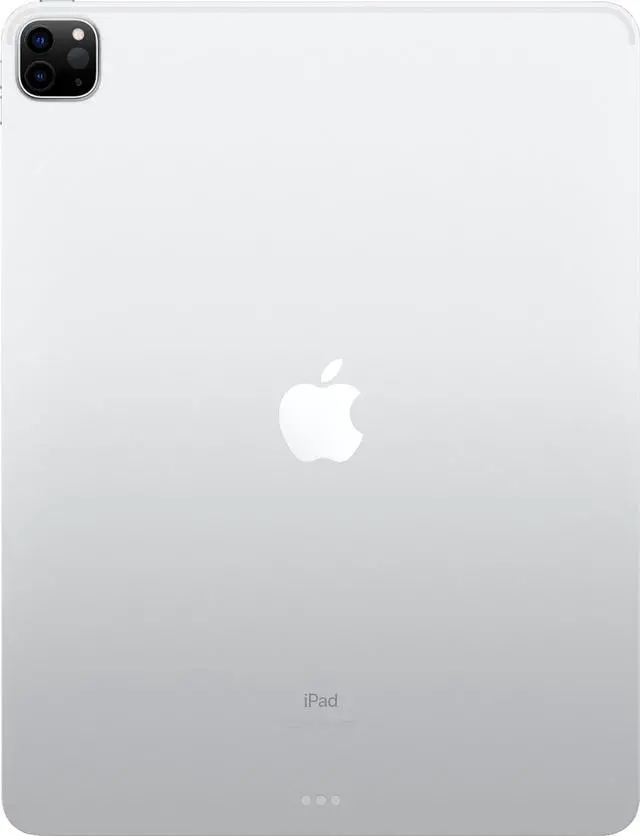 Alt view image 3 of 5 - Apple 12.9" iPad Pro 4th Gen 128GB Wi-Fi + Celllular Silver (Early 2020)