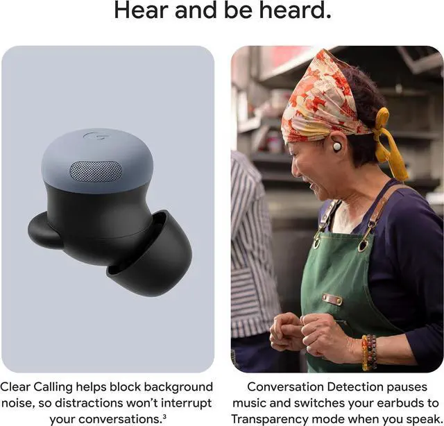 Alt view image 6 of 6 - Google Pixel Buds Pro 2 Wireless Earbuds Active Noise Cancellation - Moonstone