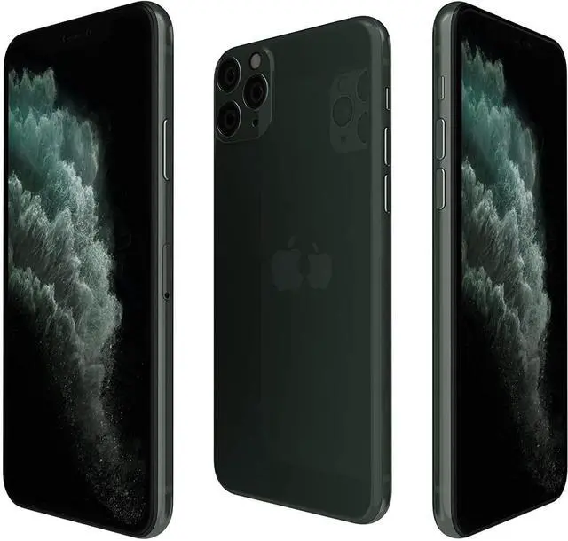 Alt view image 2 of 4 - Apple iPhone 11 Pro 256GB Midnight Green Unlocked
