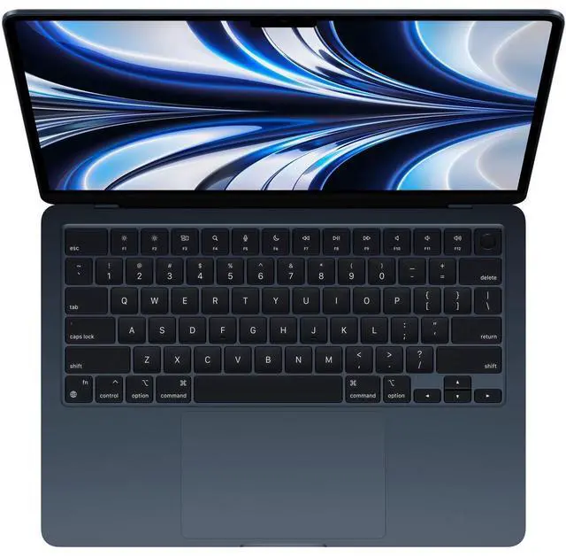 Alt view image 2 of 6 - Apple 13.6" MacBook Air Apple M2 chip 8-Core CPU 8-Core GPU 8GB RAM 256GB SSD UK Language Keyboard - Midnight