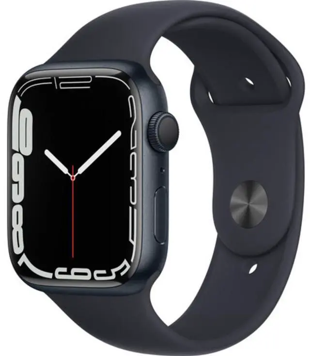 Alt view image 5 of 8 - APPLE WATCH SERIES 7 GPS 45MM MIDNIGHT ALUMINUM CASE WITH MIDNIGHT BAND