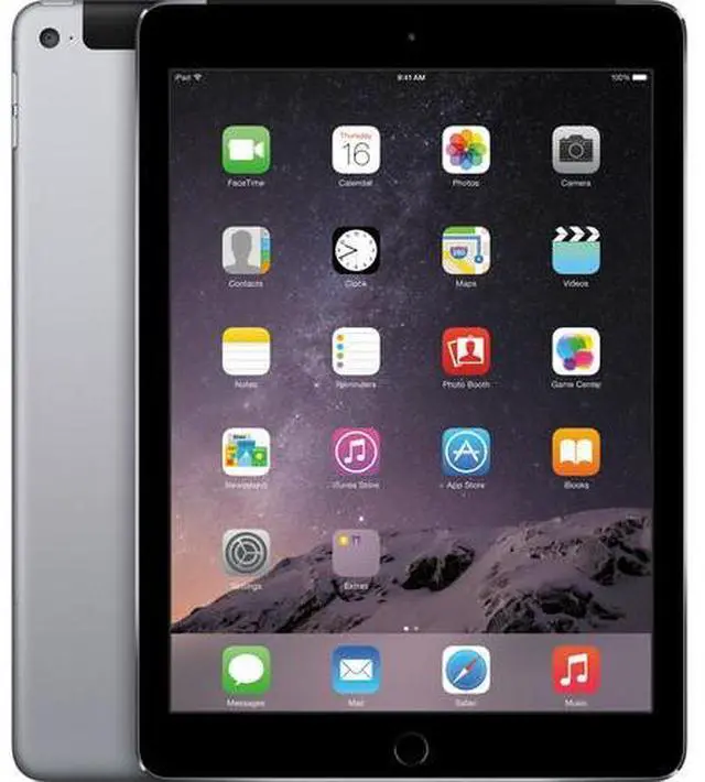 Alt view image 2 of 5 - Apple iPad Air 2 A1567 MNW12LL/A (32GB, Wifi + Verizon Cellular, Space Gray)