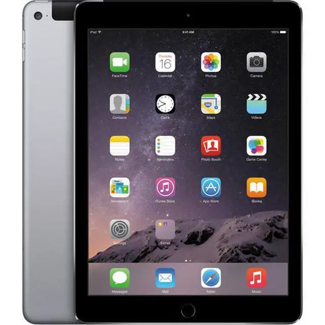 Alt view image 5 of 5 - Apple iPad Air 2 A1567 MNW12LL/A (32GB, Wifi + Verizon Cellular, Space Gray)