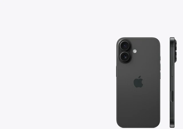 Alt view image 2 of 3 - Apple iPhone 16 128GB AT&T Black